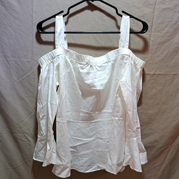 Women's white summer blouse - Picture 3 of 6